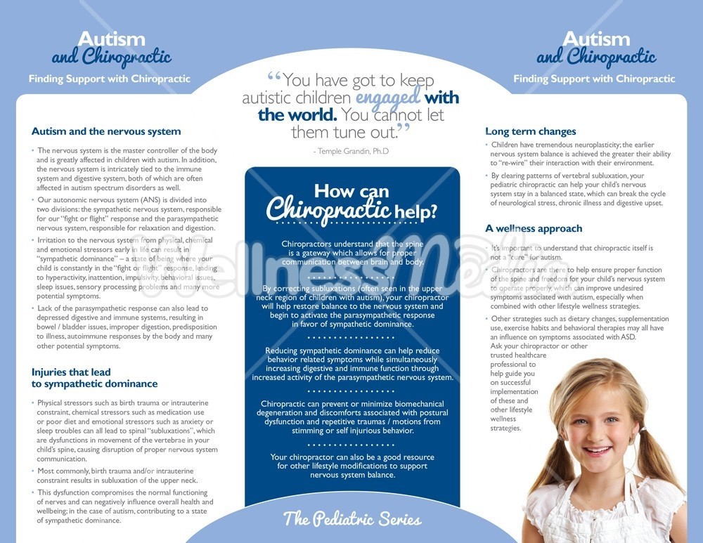 chiropractic autism brochure chiropractic brochures