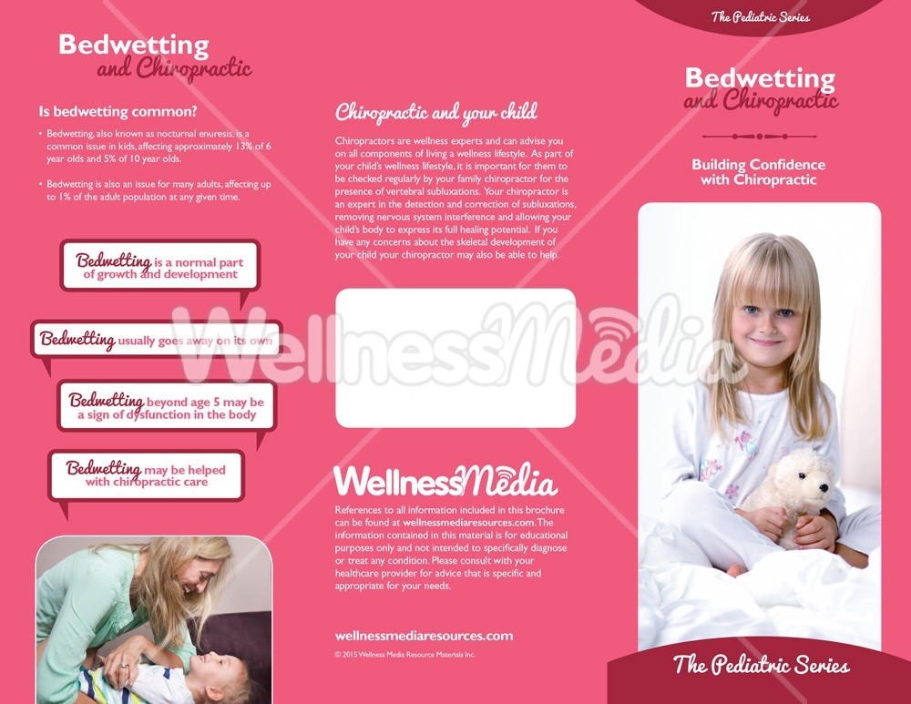 chiropractic bedwetting brochure chiropractic brochures
