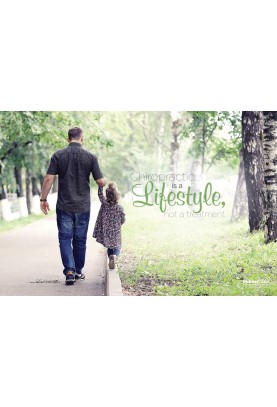 Chiropractic Lifestyle Father Daughter Poster