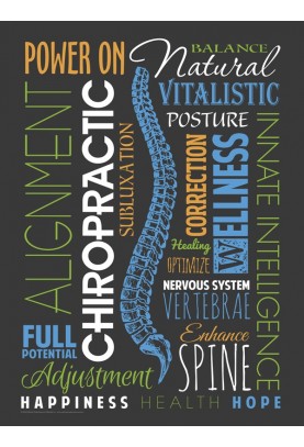 Chiropractic Word Collage Poster