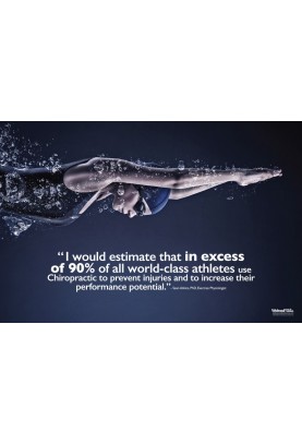 Chiropractic and Athletes Swimmer Poster