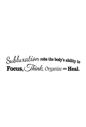 Subluxation Robs the Body Decal - 60" x 14"