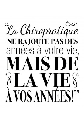 Life to Your Years Decal (French) - 22" x 24"