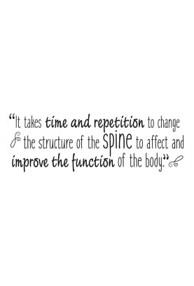 Time and Repetition Decal - 30" x 10"