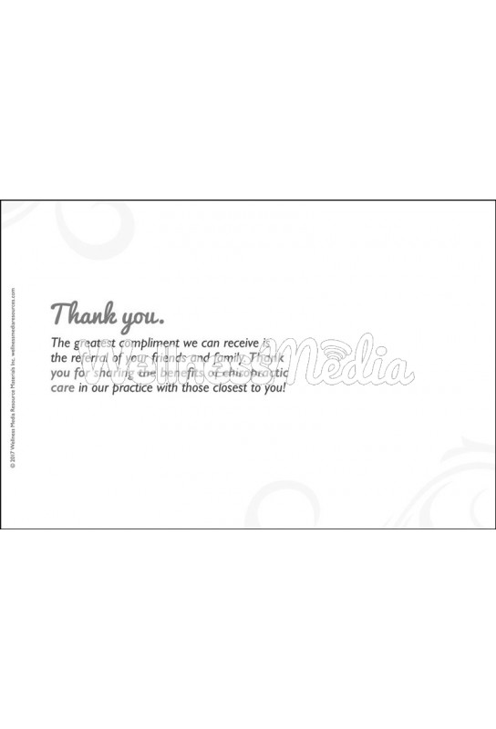 Chiropractic Thank You Referral Postcard